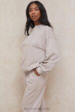 Tommy Stone Oversize Bluza Niebieska z Okrągłym Dekoltem - Image 7