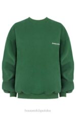 Tommy Zielona Bluza Oversize z Okrągłym Dekoltem Modna Odzież - Image 7