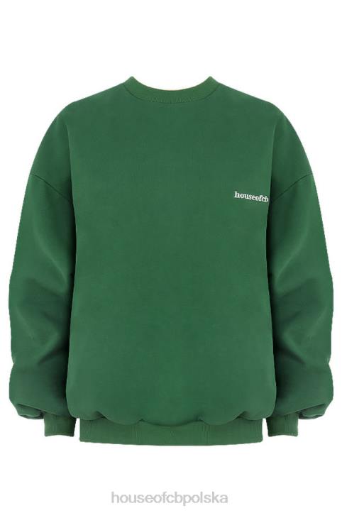 Tommy Zielona Bluza Oversize z Okrągłym Dekoltem Modna Odzież - Image 7