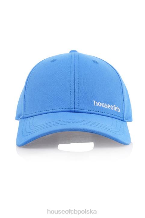House of CB Czapka baseballowa Devon niebieska z klamrą akcesoria modowe