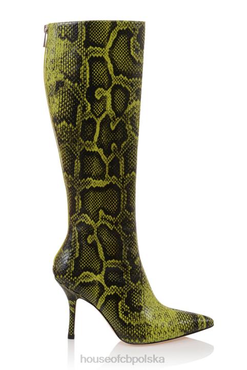 House of CB Królewskie Zielone Wysokie Buty do Kolan