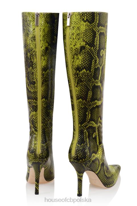 House of CB Królewskie Zielone Wysokie Buty do Kolan