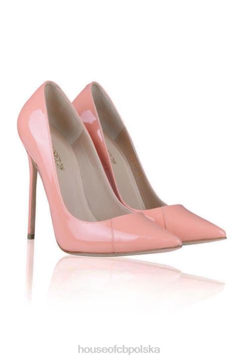 House of CB Różowe Lakierowane Szpilki Spiczaste 4PND1131 Elegancja i Styl