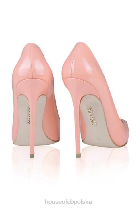 House of CB Różowe Lakierowane Szpilki Spiczaste 4PND1131 Elegancja i Styl