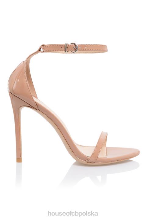 House of CB Sandały Marivel z Neutralnym Paskiem Beżowe Eleganckie Buty