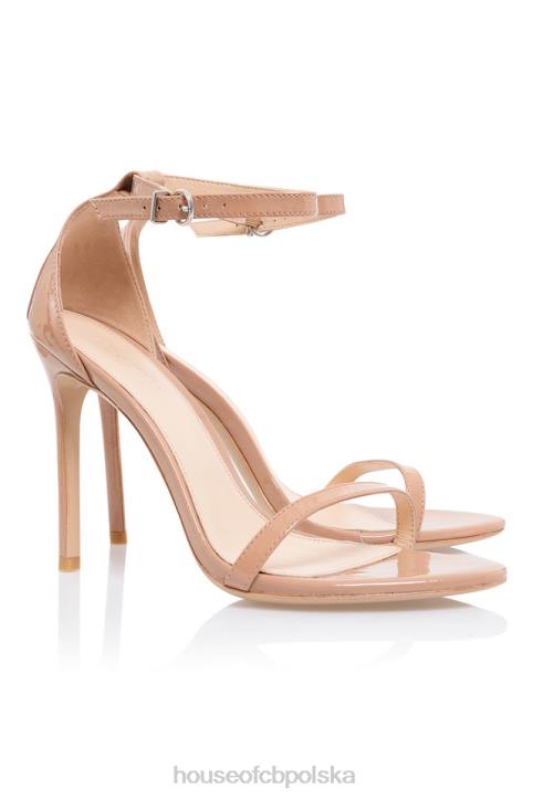 House of CB Sandały Marivel z Neutralnym Paskiem Beżowe Eleganckie Buty