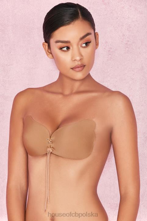 House of CB Niewidoczny Biustonosz Ultra Push Up Karmelowy 4PND1282 Komfort i Styl