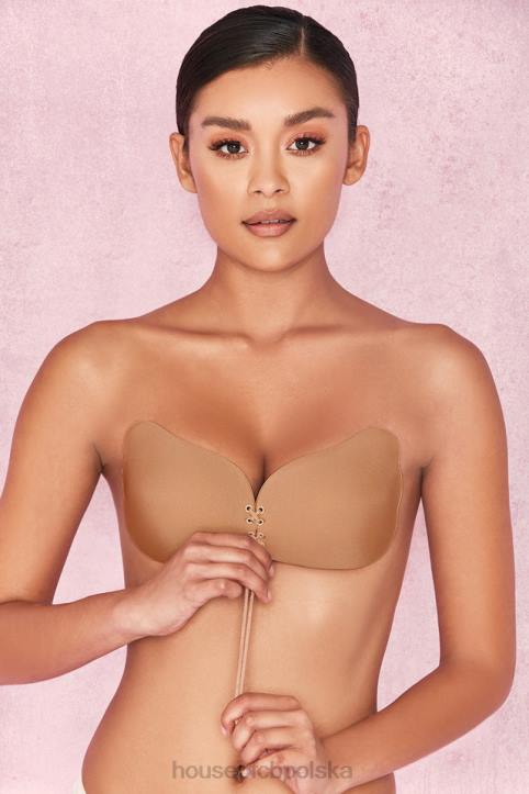 House of CB Niewidoczny Biustonosz Ultra Push Up Karmelowy 4PND1282 Komfort i Styl