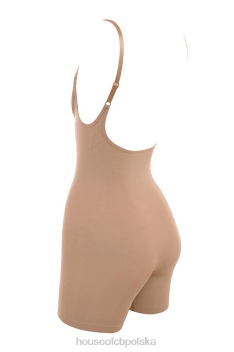House of CB Modelujące Body do Połowy Uda Cafe au Lait Modna Odzież