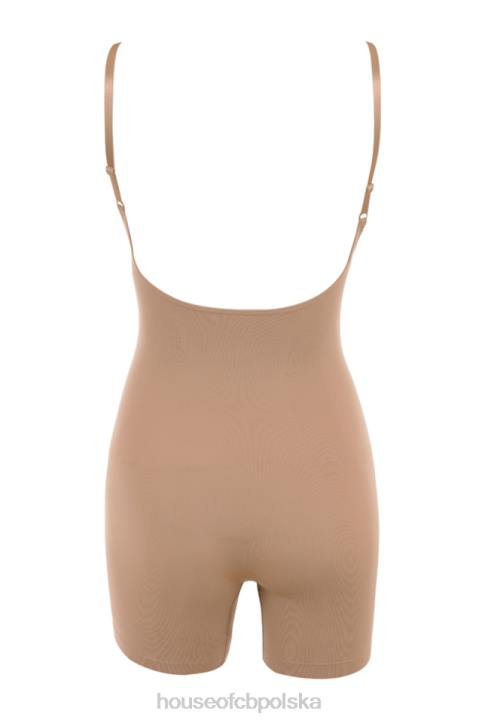 House of CB Modelujące Body do Połowy Uda Cafe au Lait Modna Odzież