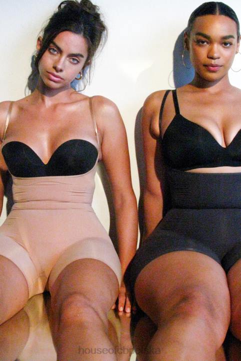 House of CB Modelujące Body do Połowy Uda Cafe au Lait Modna Odzież