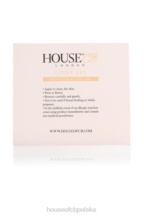 House of CB beżowe okrągłe osłonki na sutki eleganckie i komfortowe