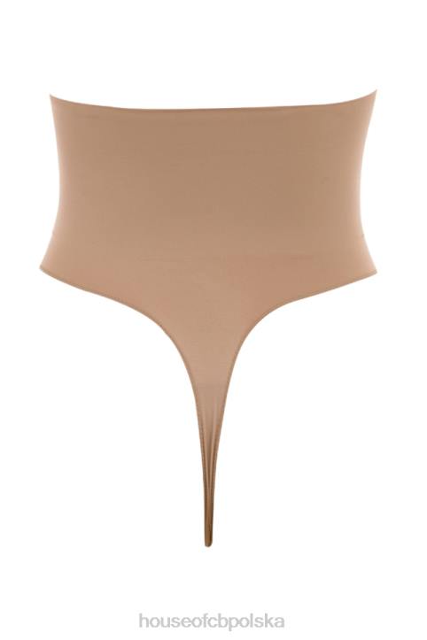 House of CB Wysokie Stringi Rzeźbiące Cafe au Lait Modna Odzież