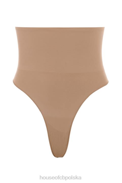 House of CB Wysokie Stringi Rzeźbiące Cafe au Lait Modna Odzież