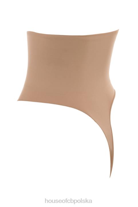 House of CB Wysokie Stringi Rzeźbiące Cafe au Lait Modna Odzież