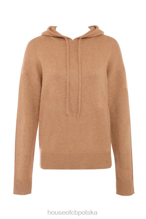 House of CB Bluza Jionni Camel z Kaszmirem Modna Odzież Damska
