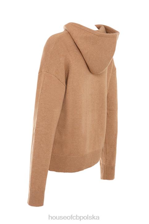 House of CB Bluza Jionni Camel z Kaszmirem Modna Odzież Damska
