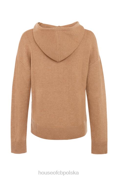 House of CB Bluza Jionni Camel z Kaszmirem Modna Odzież Damska