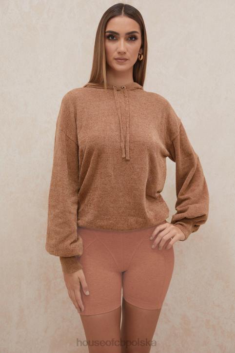 House of CB Toffowy Luźny Kaptur Lexi Bluza Modna Odzież