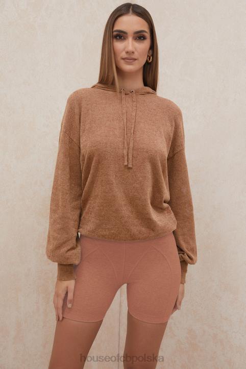 House of CB Toffowy Luźny Kaptur Lexi Bluza Modna Odzież