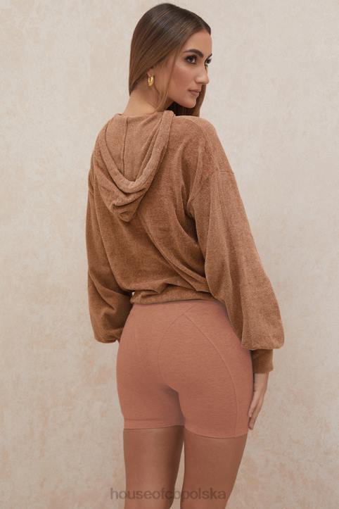 House of CB Toffowy Luźny Kaptur Lexi Bluza Modna Odzież