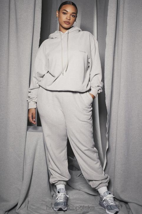 House of CB Jasnoszara oversize bluza halo modna odzież damska