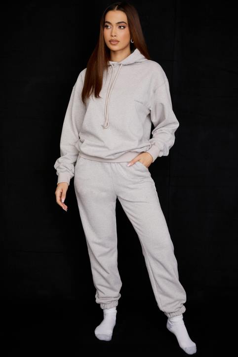 House of CB Jasnoszara oversize bluza halo modna odzież damska