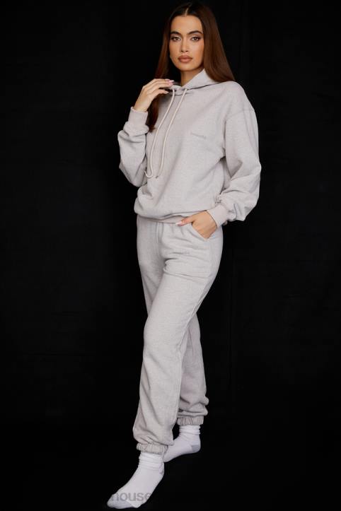 House of CB Jasnoszara oversize bluza halo modna odzież damska