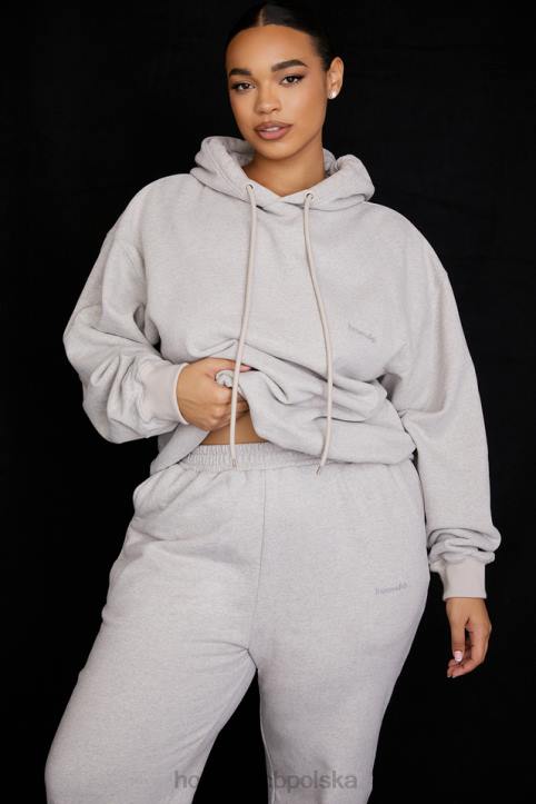 House of CB Jasnoszara oversize bluza halo modna odzież damska