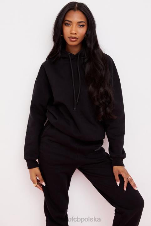 House of CB Oversize bluza z kapturem atramentowa stylowa odzież na każdą okazję