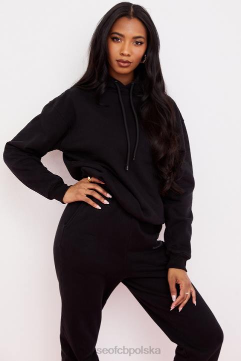House of CB Oversize bluza z kapturem atramentowa stylowa odzież na każdą okazję