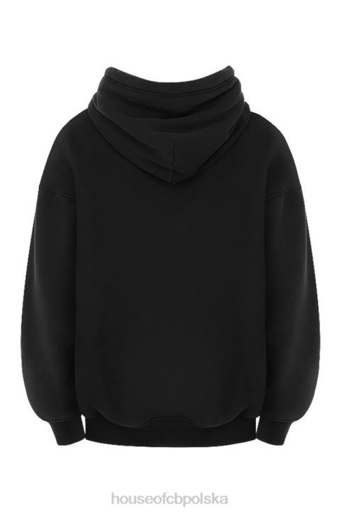 House of CB Oversize bluza z kapturem atramentowa stylowa odzież na każdą okazję