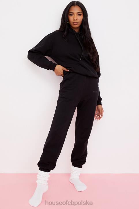 House of CB Oversize bluza z kapturem atramentowa stylowa odzież na każdą okazję