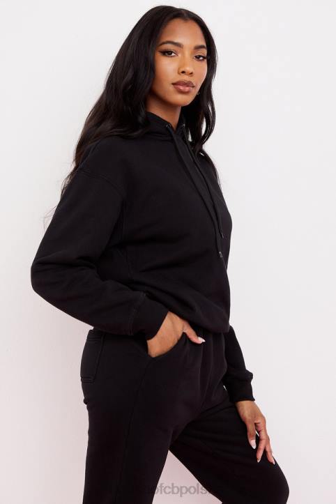 House of CB Oversize bluza z kapturem atramentowa stylowa odzież na każdą okazję