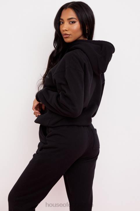 House of CB Oversize bluza z kapturem atramentowa stylowa odzież na każdą okazję