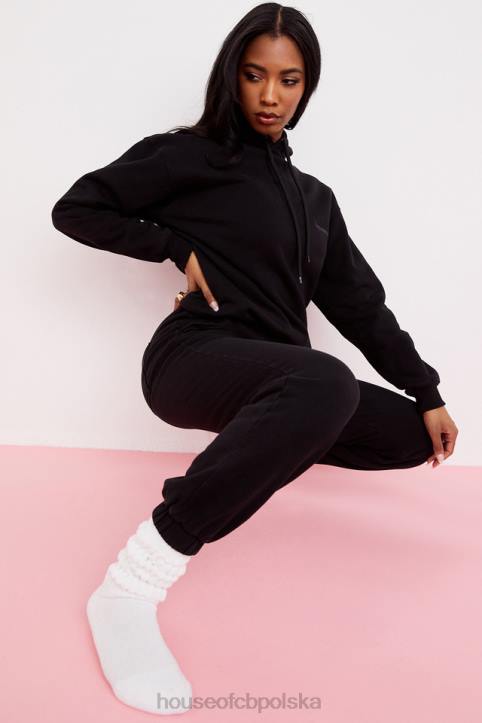 House of CB Oversize bluza z kapturem atramentowa stylowa odzież na każdą okazję