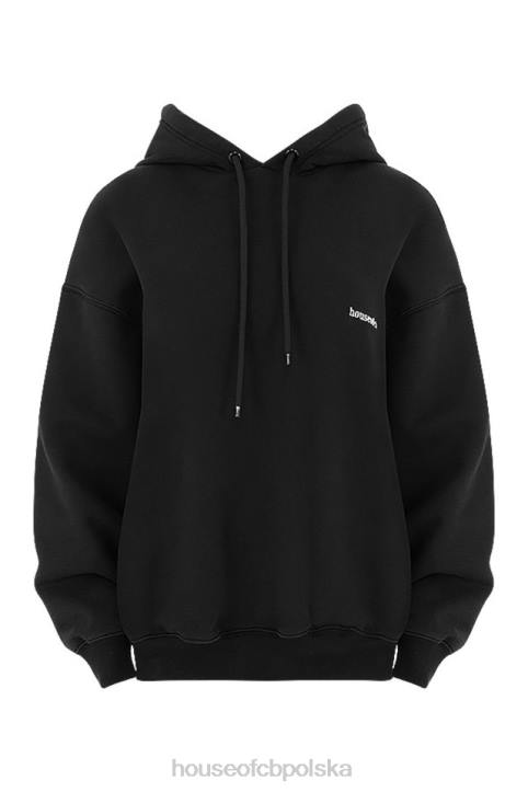 House of CB Oversize bluza z kapturem atramentowa stylowa odzież na każdą okazję