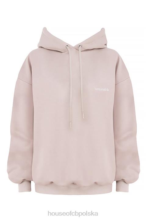 House of CB Oversize bluza z kapturem z kamieniem halo w kolorze szarym modna odzież streetwear