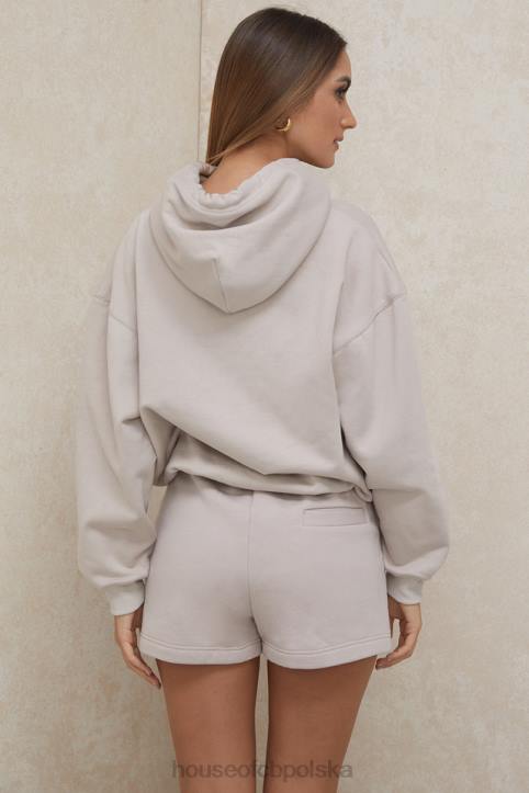House of CB Oversize bluza z kapturem z kamieniem halo w kolorze szarym modna odzież streetwear