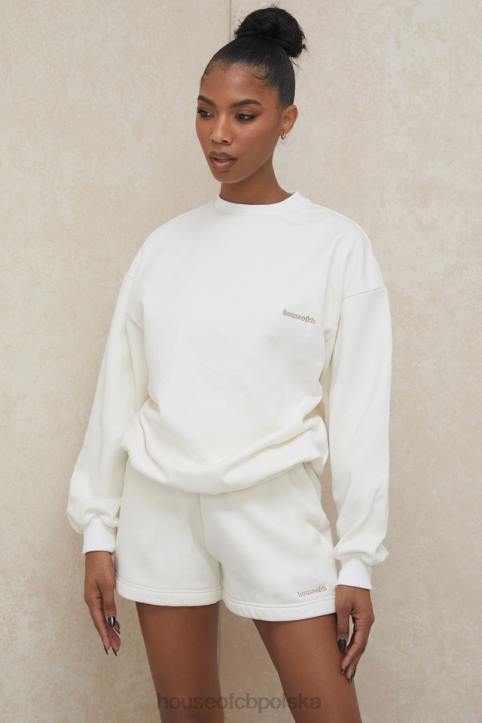 Tommy Biała Oversize Bluza z Okrągłym Dekoltem Modna Odzież