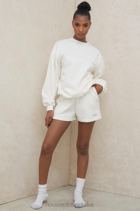 Tommy Biała Oversize Bluza z Okrągłym Dekoltem Modna Odzież