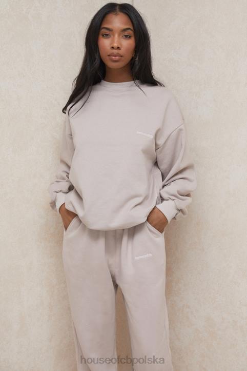 Tommy Stone Oversize Bluza Niebieska z Okrągłym Dekoltem