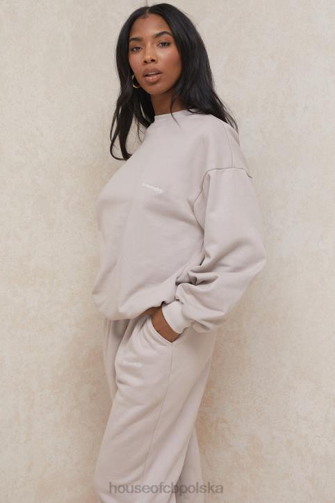 Tommy Stone Oversize Bluza Niebieska z Okrągłym Dekoltem