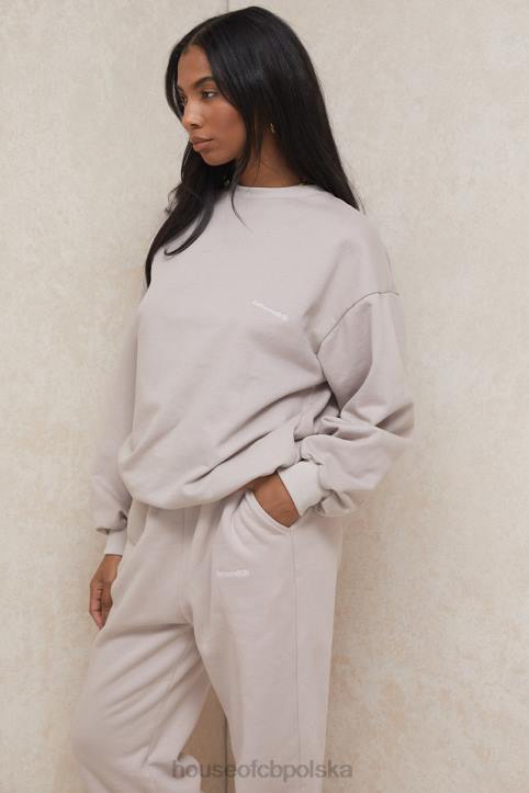 Tommy Stone Oversize Bluza Niebieska z Okrągłym Dekoltem