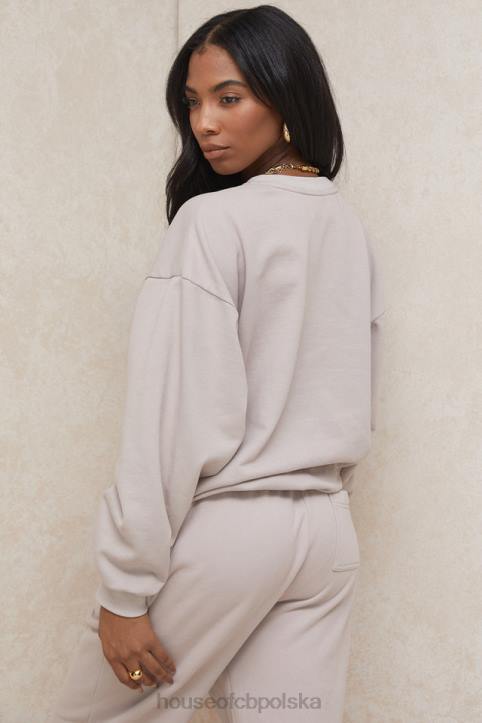 Tommy Stone Oversize Bluza Niebieska z Okrągłym Dekoltem