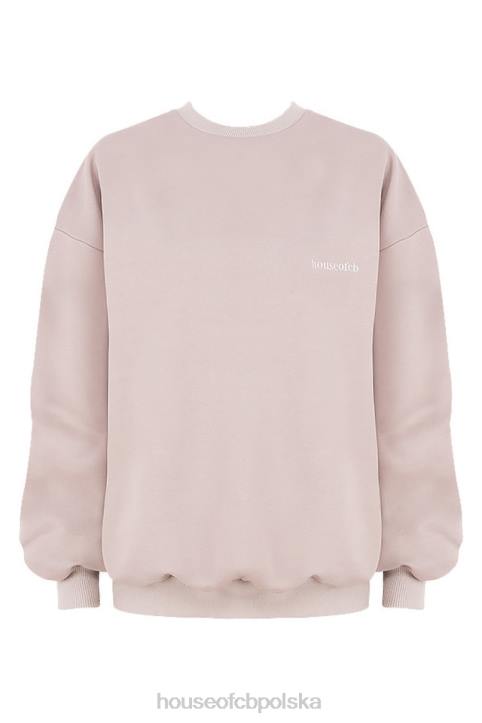 Tommy Stone Oversize Bluza Niebieska z Okrągłym Dekoltem