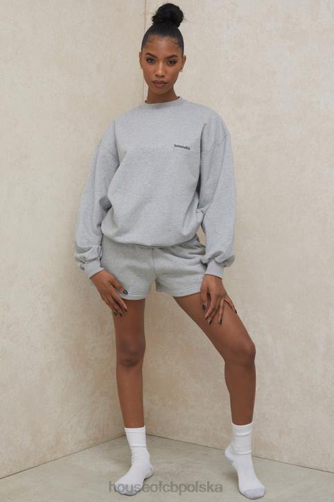 Tommy Szara Oversize Bluza z Okrągłym Dekoltem Modna Odzież