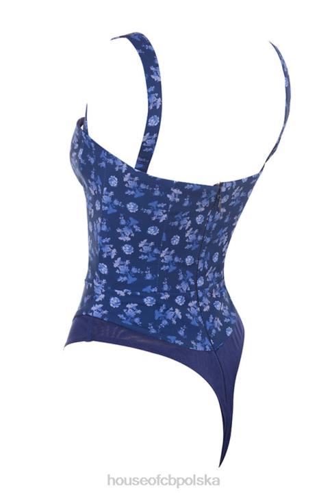 House of CB Body Savia szafirowe kwiaty modna odzież dla kobiet