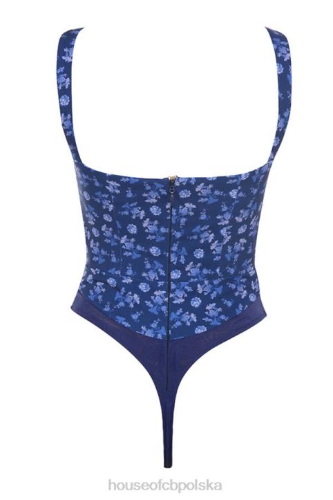 House of CB Body Savia szafirowe kwiaty modna odzież dla kobiet