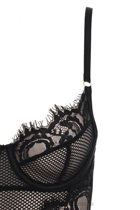 House of CB Czarne koronkowe body Nadia Elegancja i Styl